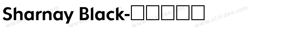 Sharnay Black字体转换